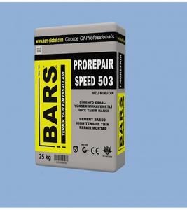 Prorepair Speed 503 MORTAR ELÁSTICO Y REPARADOR MODIFICADO CON POLÍMERO Y ENRIQUECIDO CON FIBRA PARA CONSTRUCCIÓN, FABRICANTE DE TURQUÍA - Product Image 2