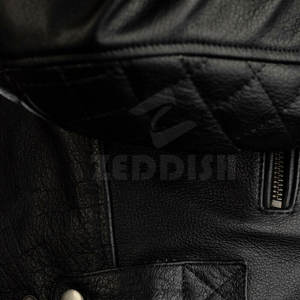 Chaqueta de Motociclista de Cuero Vacuno de Alta Calidad 2025 con Cuello Alto, Logotipo Personalizado, Transpirable para Conducir en Invierno - Product Image 3