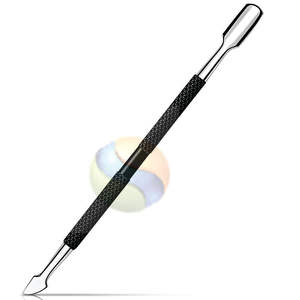 Pousse-cuticules professionnel en acier inoxydable double extrémité de qualité supérieure, outil de beauté avec logo personnalisé - Product Image 1