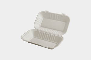 Fiambrera de bagazo de caña de azúcar desechable compostable 9x6 ecológica, solución verde para llevar para perritos calientes para compostaje - Product Image 6