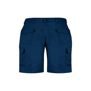 Pantalones cortos deportivos Cargo informales de estilo callejero para hombre, cintura media, cierre elástico, patrón sólido, multibolsillo, función antiarrugas - Product Image 5