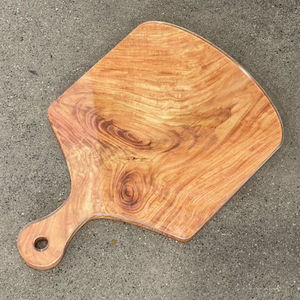 Planche à découper rectangulaire en bois d'acacia créatif avec poignée blanche, planche à découper en bois, cadeau de cuisine, plateau à fromage et à charcuterie - Product Image 5