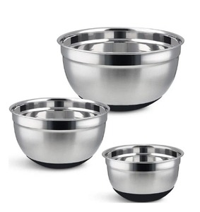 2025 article le plus vendu bol allemand en acier inoxydable 202 grand bol à mélanger de cuisine accessoires bassin bol à fruits-16 cm à 32 cm - Product Image 1