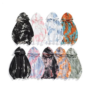 Meilleur design de haute qualité Tie Dye Sweats à capuche unisexes séchage rapide respirant tie die Pulls à capuche taille de couleur personnalisée Tie dye Hoodie - Product Image 1