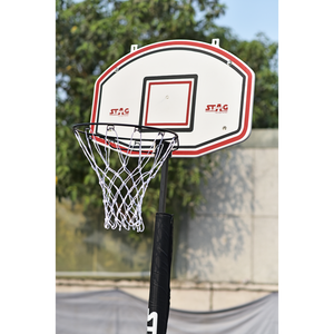 Système de panier de basket-ball double réglable Stag Iconic Swiftshot avec anneau en acier durable, structure métallique et base portable pour l'entraînement - Product Image 6