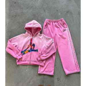 Trajes de sudor ecológicos informales de invierno para hombre superventas de calidad premium Color sólido 100% algodón transpirable cómodo - Product Image 1