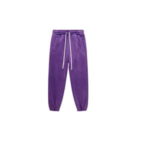 Best Selling Wholesale Custom Logo Acid Washed Flare <b>Pant</b> With String Streetwear <b>Men</b> Vintage <b>Men's</b> <b>Pants</b> Washed Trouser - Product Image 1