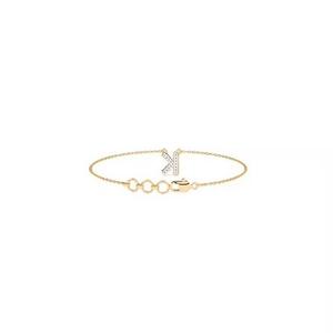 Última pulsera clásica de tenis de oro de 18 quilates Diseño único simple Brazalete tachonado de diamantes reales Pulseras de moissanita - Product Image 2