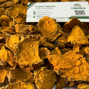 Curcuma Essiccata/Rebanadas secas Cúrcuma/Kanso Ukon-Cúrcuma natural de Vietnam Vida útil de 2 años Marca TINIMEX 25/30kg Embalaje - Product Image 5