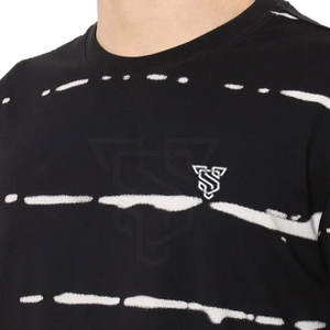 T-shirts imprimés sur mesure pour hommes Épaule tombante Créez votre propre logo en coton/fibre de bambou Service OEM - Product Image 4