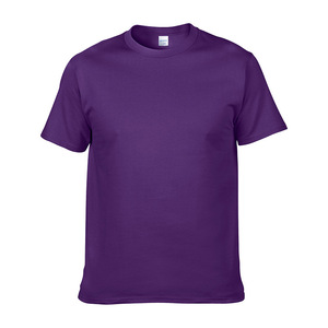 T-shirts d'été unis de haute qualité sur mesure avec logo imprimé personnalisé en gros T-shirts 100% coton pour hommes - Product Image 3