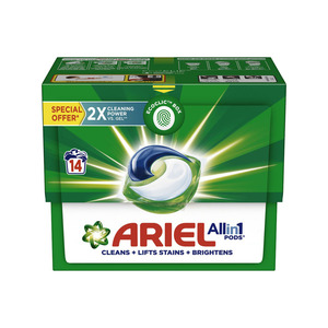 Ariel XL Pack 3-en-1 Pods Limpieza de larga duración, eliminación de manchas resistente y aroma fresco a lino - Product Image 4