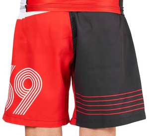 กางเกงขาสั้นต่อสู้แบบไร้ขอบพิมพ์ลายดิจิทัลผ้าสแปนเด็กซ์/ โพลีเอสเตอร์สำหรับศิลปะการต่อสู้ใช้ได้ทั้งชายและหญิง - Product Image 3