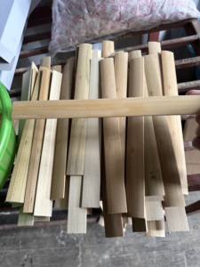 ไม้บรรทัดไม้ไผ่ญี่ปุ่น100% เครื่องมือการศึกษาจากดอกบัวสีน้ำเงิน