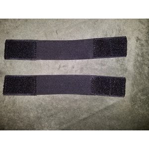 Sangles de remplacement CLICK pour protège-genoux – Ensemble de attaches élastiques réglables avec boucles auto-agrippantes, brodées, en polyester/nylon, à forte adhérence - Product Image 1