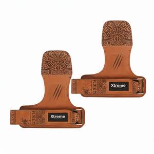 Agarres de Cuero Vacuno Resistentes y Personalizables con Logotipo y Color para Levantamiento de Pesas, Protección Profesional - Product Image 4