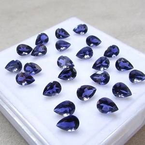 Piedra de iolita Natural de 6mm y 8mm, corte de pera, piedras preciosas semipreciosas sueltas facetadas, precio de fábrica al por mayor, proveedores de fabricantes en línea - Product Image 1