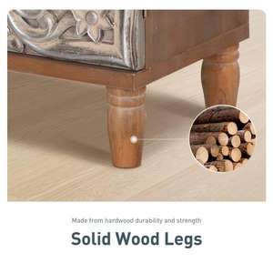 Armoire modulaire en bois de style américain, 2 portes, aspect antique, unité de rangement pour chambres à coucher, salons, bureaux - Product Image 4