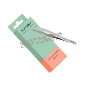 Pinzas Profesionales para Cejas de Acero Inoxidable con Punta Inclinada, Instrumentos de Belleza, Productos de Alta Calidad - Product Image 2