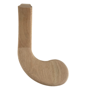 Accesorio de pasamanos FSC Poplar Left Hand Turnout 7242 Completamente lijado Listo para teñir para escalera externa interna - Product Image 1