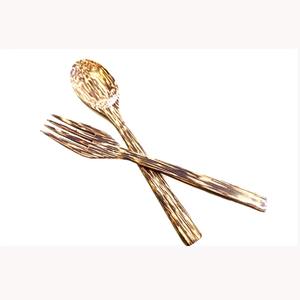 Juego de 5 cubiertos de acero inoxidable, utensilios de cocina ideales, mesa de regalo para el hogar, cubiertos con acabado chapado en oro, mango de diseñador - Product Image 2