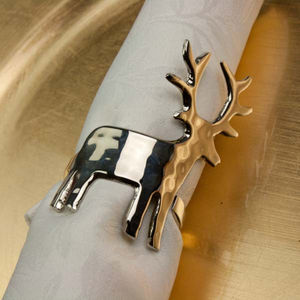 Fournisseurs en gros de porte-serviettes décoratif de table vintage, anneau de serviette en forme de renne, porte-serviettes en métal de grande qualité - Product Image 2