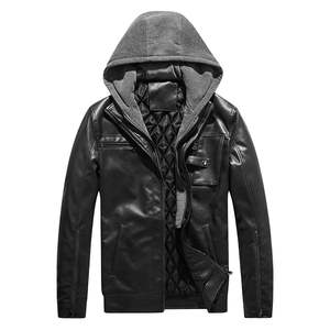 Chaqueta de Cuero Genuino de Manga Larga para Hombre, Nueva, Elegante, de Primera Calidad, Prenda Exterior Moderna, Chaqueta de Cuero PU de Moda para Hombre - Product Image 4