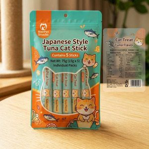 Rinpac Sachets personnalisés pour friandises à lécher pour chats, marque privée, emballage direct usine, vente en gros de sachets de friandises pour animaux de compagnie avec fenêtre - Product Image 3