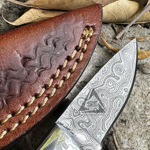 Damascus Steel Made <b>Hand</b> <b>Tools</b> Mini Handmade Skinner Knives Solid Color Custom Logo Mini Handmade Skinner Knives - Product Image 6