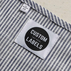 Etiquetas tejidas con logotipo de marca, venta al por mayor, para el cuidado de la ropa - Product Image 3