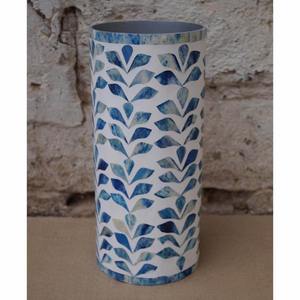 Maceta de Flores con Incrustaciones de Hueso Hecha a Mano, Material de Primera Calidad, Macetero con Tamaño y Color Personalizados para Decoración del Hogar, Florero para el Día de la Madre - Product Image 1