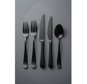 Ensemble de couverts en acier inoxydable fini noir, conçu pour ceux qui exigent élégance, excellence et présentation impeccable - Product Image 1