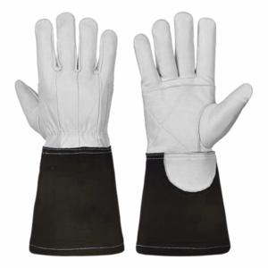 Guantes de Seguridad de Cuero de Alta Calidad Personalizados Resistentes al Calor para Soldador Tig, Guantes de Cuero de Manga Larga para Soldadura de Pakistán - Product Image 6