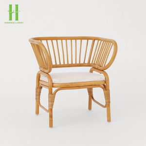 Chaise en rotin naturel faite à la main, style moderne et décontracté, rotin naturel professionnel pour la maison et le jardin, salon du Vietnam - Product Image 2