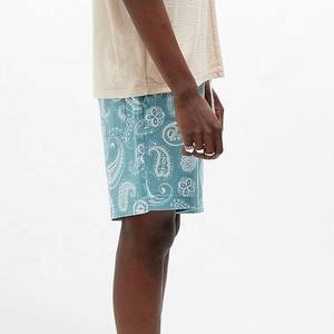 Wholesale Summer <b>Men's</b> 100% Cotton Printed Shorts Custom Beach Shorts Sublimated High Waisted Soft Comfortable <b>Stretchy</b> Shorts - Product Image 3