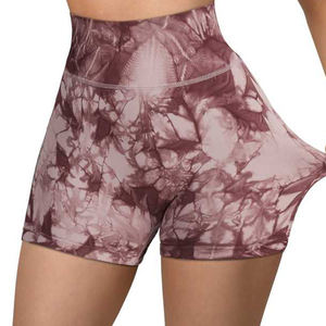 Pantalones cortos deportivos de yoga para mujer Pantalones cortos de gimnasio de realce de cintura alta Leggings ligeros, sin costuras, cintura alta - Product Image 1