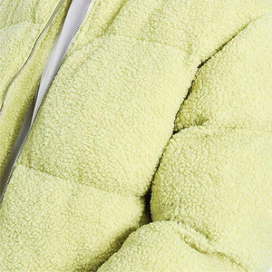 Logo personnalisé Veste polaire Sherpa chaude d'hiver rembourrée en coton de haute qualité avec fermeture éclair - Product Image 6