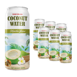 Agua de Coco Fresca al Por Mayor de Marca Privada con Sabor a Matcha, 500 ml, Enlatada, Vietnam, Baja en Calorías, a Granel, Certificada HALAL - Product Image 1