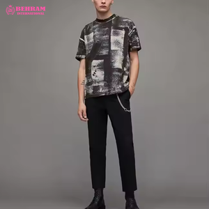 T-shirt Raglan Vintage Homme Oversize en Coton Lourd 100% Personnalisé avec Tissu Respirant Écologique - Product Image 3
