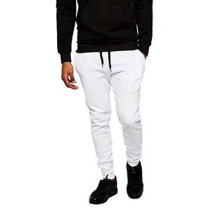 Custom Logo <b>White</b> <b>Jogger</b> Sweatpants Tapered Leg Sweat Pants <b>Men</b> Casual Cotton Fleece Slim Fit Gym Street Wear Trousers - Product Image 1