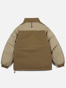 Chaquetas de invierno para hombre, chaqueta acolchada, personalizada, brillante, de alta calidad, corta, larga, polar, para hombres y mujeres, chaqueta con cremallera impresa - Product Image 3