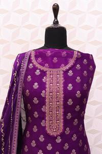 คอลเล็คชั่นผ้าแจ็คการ์ดวิสคอลเลกชั่นพรีเมียมพร้อมชุดปักเลื่อมสำหรับผู้หญิงแฟชั่น - Product Image 6