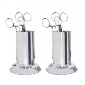 Frasco de fórceps de acero inoxidable Manual de alta calidad profesional con tapa para instrumentos quirúrgicos - Product Image 1