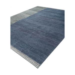 Tapis en laine afghane noué à la main Blythe Blue IA-1866 pour adolescents, forme rectangulaire, motif abstrait oriental pour la maison, le salon, la chambre - Product Image 2