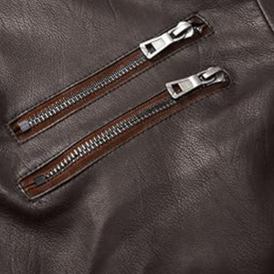 Chaqueta de piel sintética con cuello levantado Vintage para hombre, abrigo de invierno para motociclista, forro polar, bolsillos para puños con cremallera de talla grande - Product Image 5