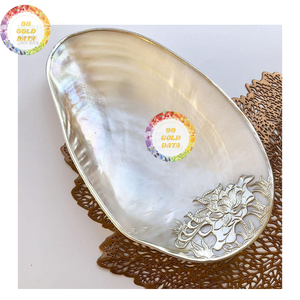 Assiette à caviar en nacre faite à la main Plateau en coquille naturelle pour servir des fruits de mer de luxe et une présentation gastronomique - Product Image 3