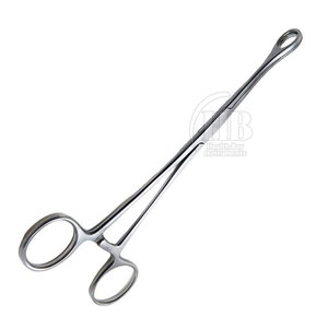 Pinzas de sujeción de esponja reutilizables de mango largo, instrumento quirúrgico de acero inoxidable para uso en clínicas y laboratorios - Product Image 5