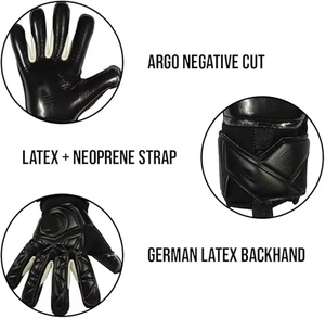 Gants de gardien de but de football professionnels en latex imperméables respirants avec sangle de poignet réglable pour l'extérieur, protection complète des doigts, unisexe - Product Image 2
