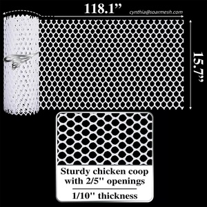 Trắng xanh đen lưới nhựa ban công hàng rào | 10 mét x 400mm CuộN - Product Image 3