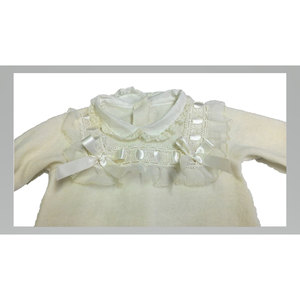 ชุดคลุมเด็กทารกผ้าทอสีงาช้าง - Product Image 2